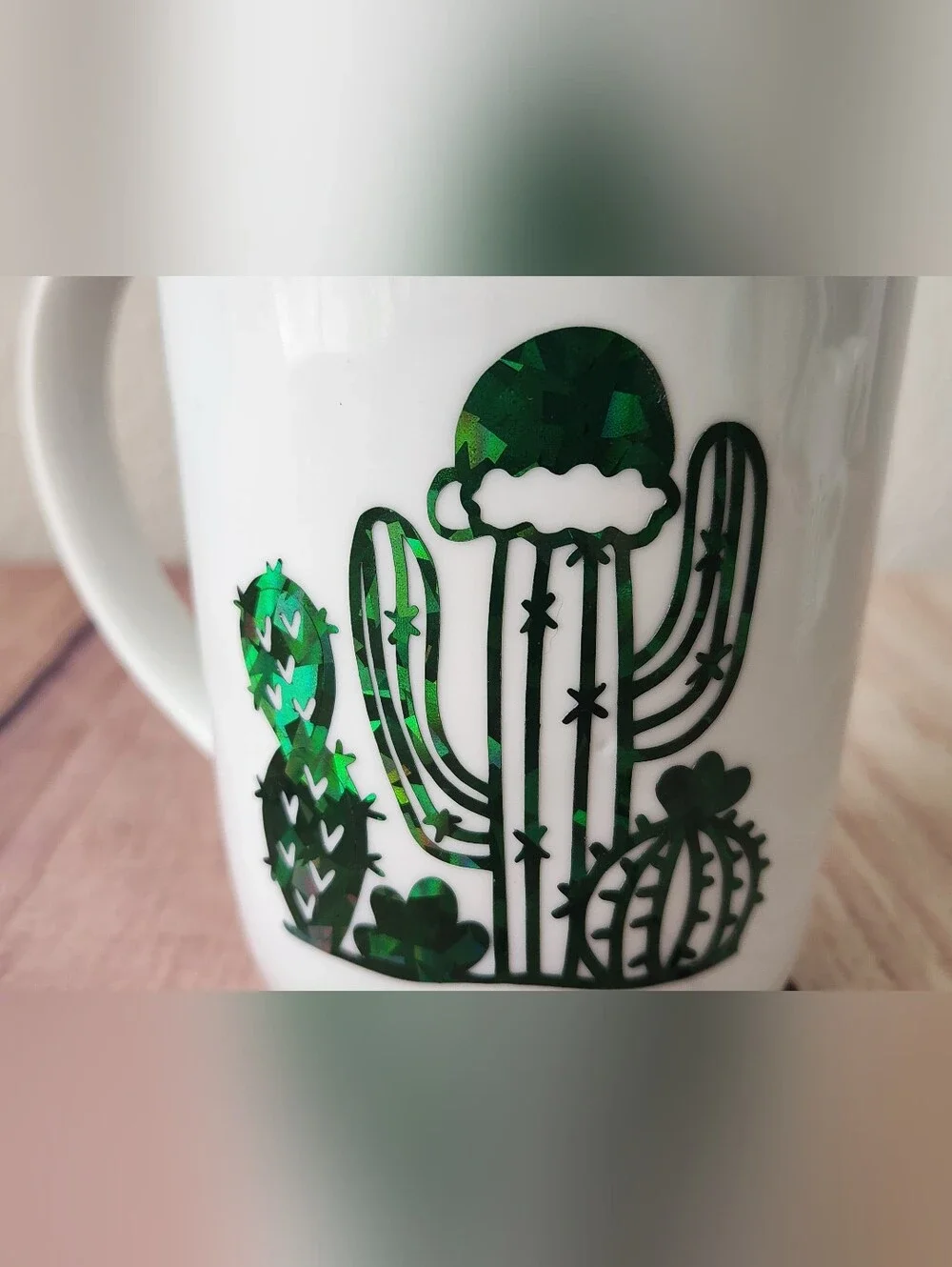 Crate & Barrel Mug Mercer Collection Cactus Holiday